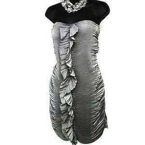 Papaya Strapless Dress